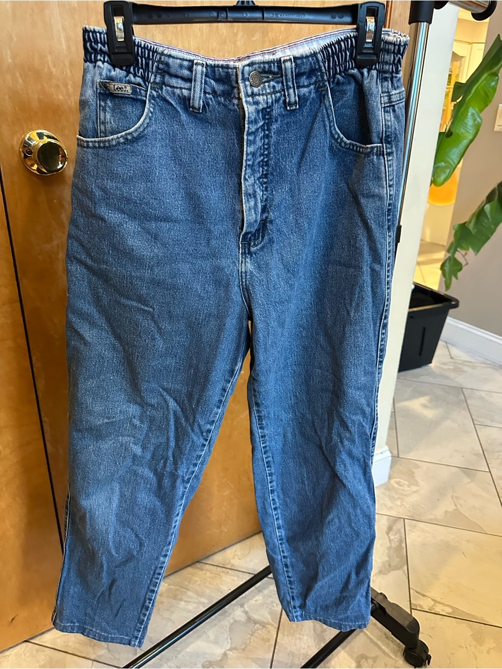 Lee Blue Denim Jeans - Casual Stretch Waist